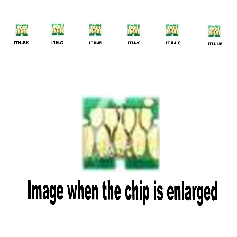 Картридж совместимых чернил 6pack 1B+1C+1M+1Y+1LC+1LM ITH-BK C M Y LC LM с одноразовым чипом для принтеров Epson EP-709A 710A 810AW 810AB.