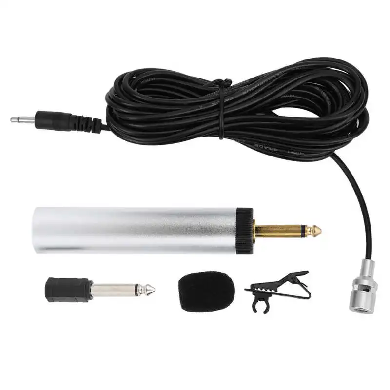 S318 конденсаторный маленький микрофон с зажимом для воротника выполнения