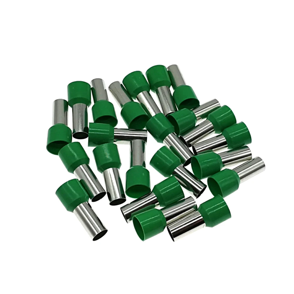 

9000Pcs E10-12 E10-18 E16-12 E25-16 Tube Insutated Cord End Crimp Terminal Electrical Wire Brass Connector Cable Ferlures