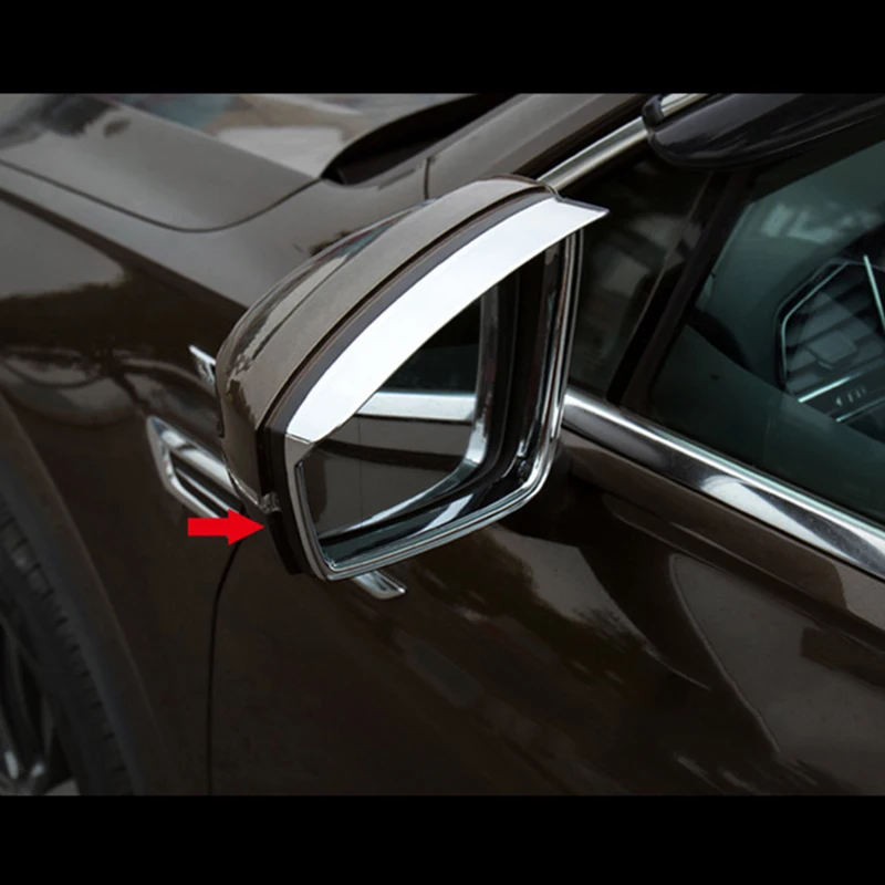 2 шт. хромированные автомобильные наклейки на зеркало заднего вида для Tiguan mk2 2016