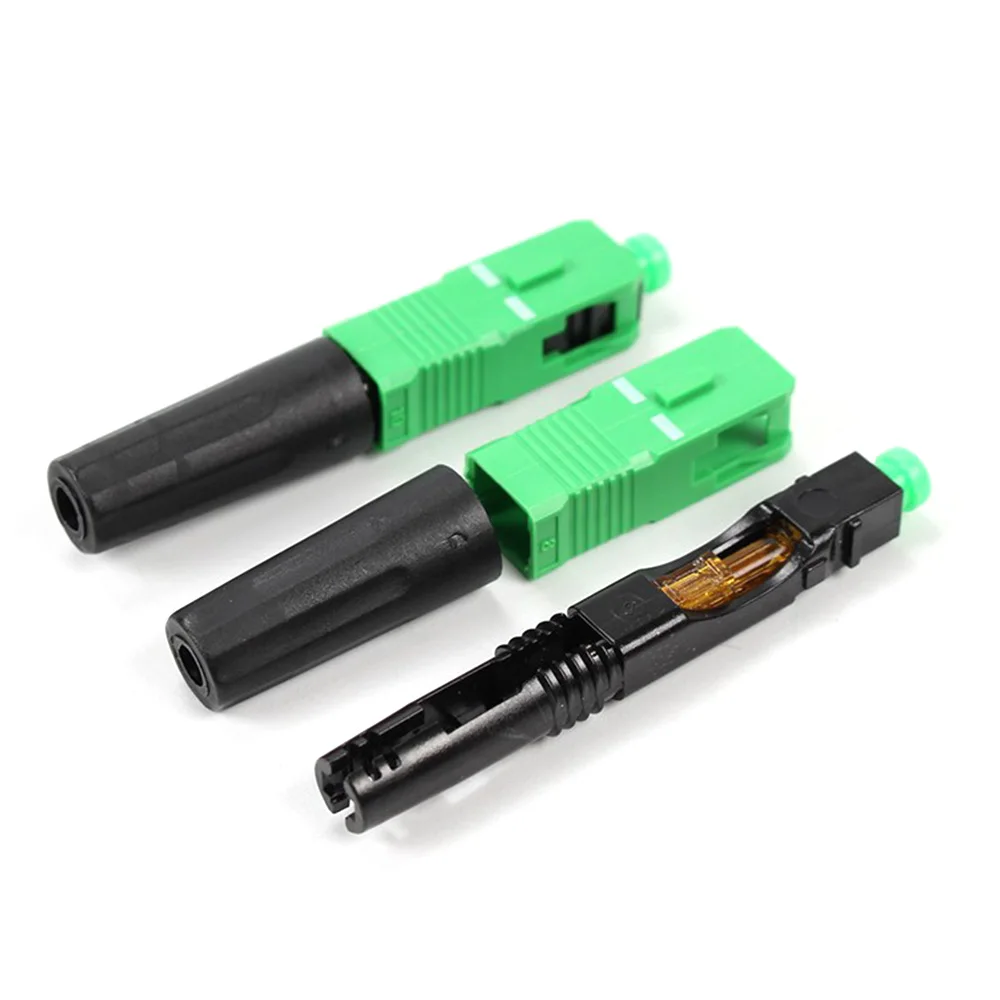 100PCS FTTH SC APC Optic Fiber Quick Cold  SC Single Mode Fast Connector