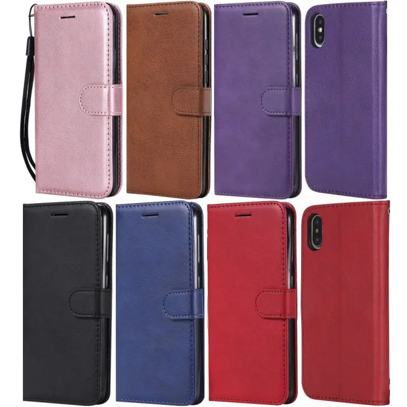 Кожаный чехол книжка для iPhone SE 2020 6 6S 7 8 Plus 12 11 Pro Max 2019 X XS XR D06F|Бамперы| |