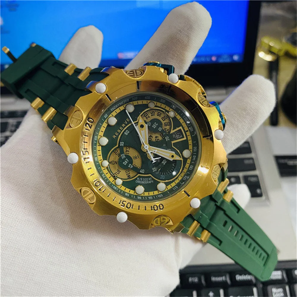 

Мужские наручные часы с хронографом, повседневные спортивные наручные часы с датой