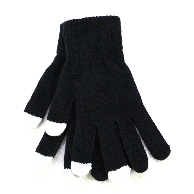 

2020 Women Men Touch Screen Winter Gloves Warm Gloves Solid Color Cotton Warmer Smartphones Glove Luvas Female Gloves Guantes