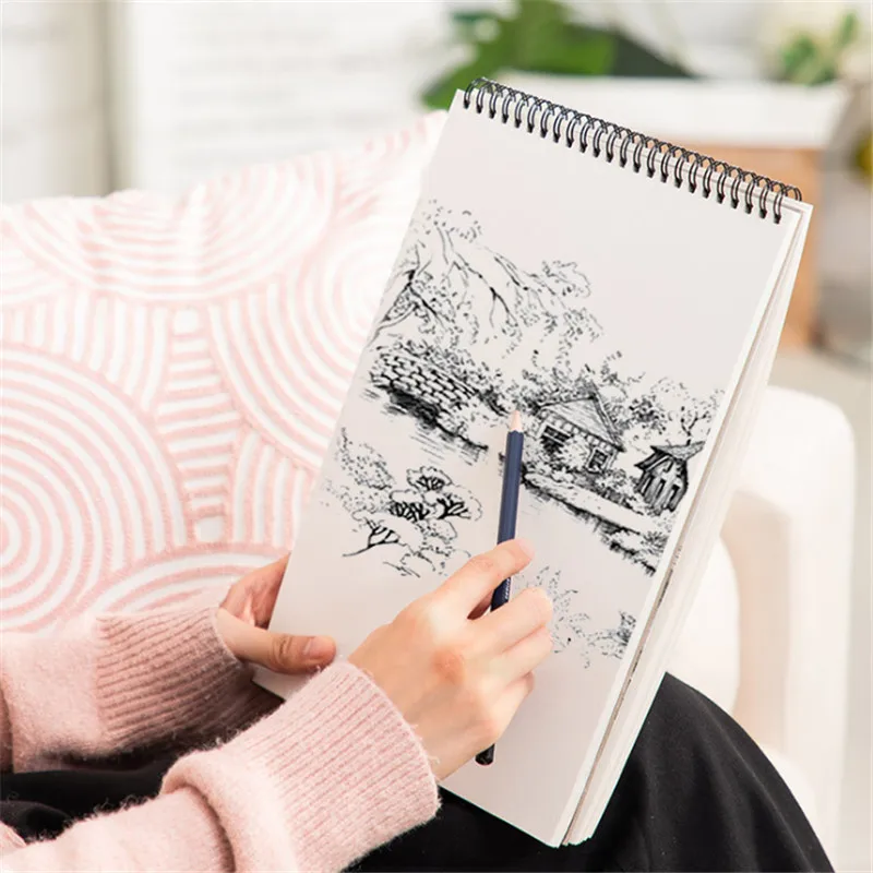 Deli B5 альбом для набросков студентов рисования скетчей маленькая книга без