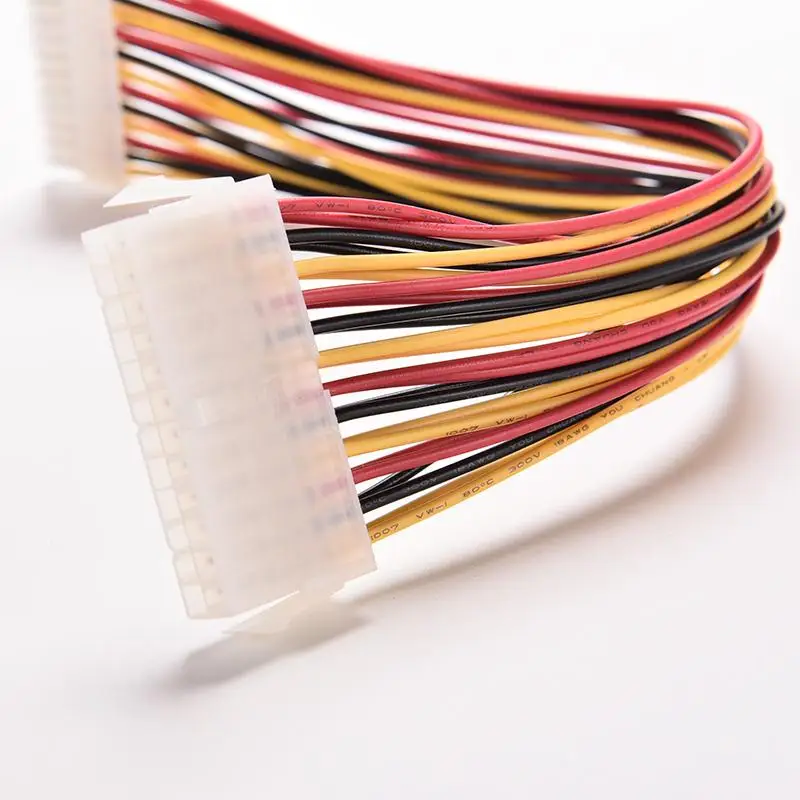 

1PC 30CM ATX 24 Pin Male to 24Pin Female Power Supply Extension Cable Internal PC PSU TW Power Lead Connector Wire