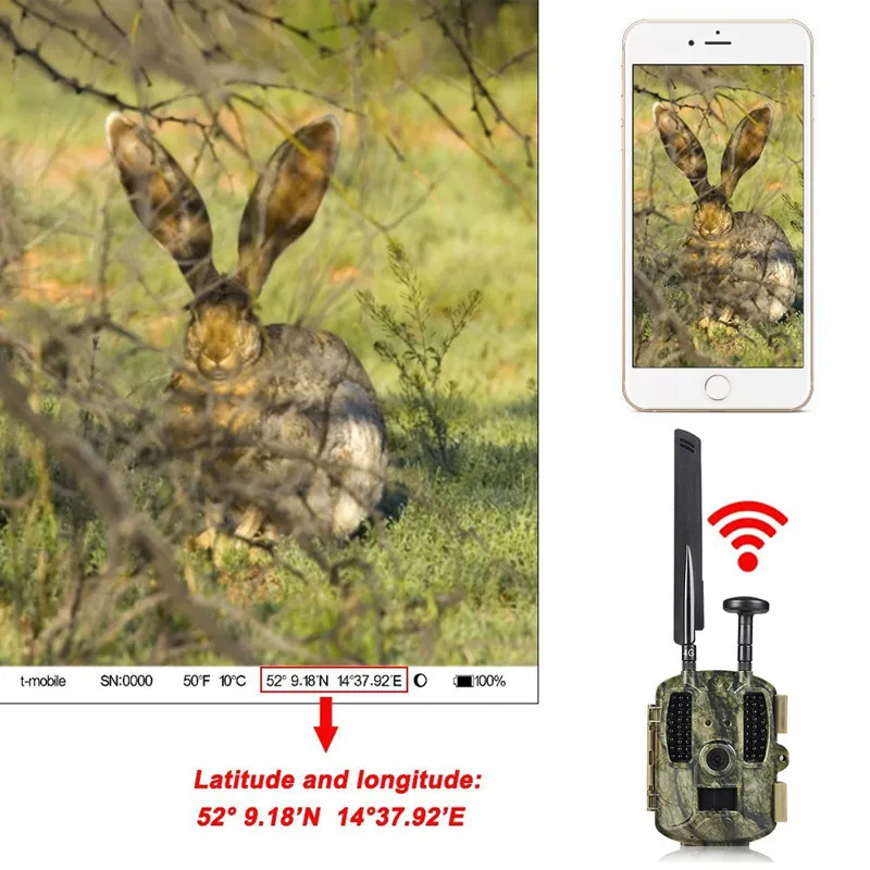 Охотничья камера BOBLOV 4G GPS FTP фотоловушка ночное видение e-mail поддержка MMS GPRS GSM |