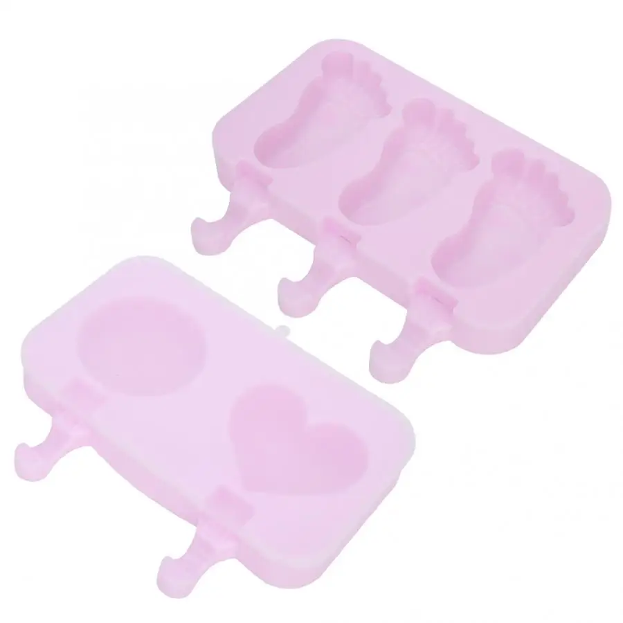 2 3 отверстия силиконовая форма для мороженого милая Лоток Для Льда фруктовое