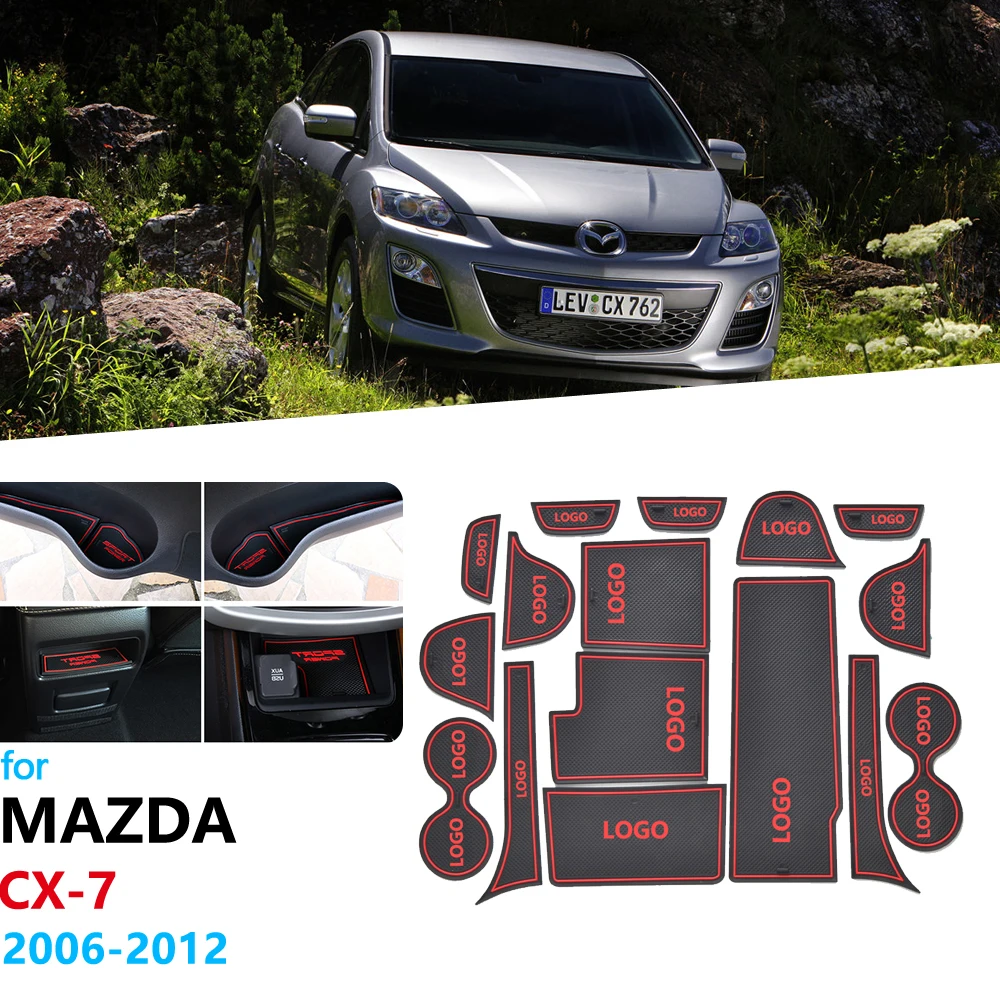 Противоскользящий резиновый коврик для подставки в дверь Mazda CX-7 2006 2007 2008 2009 2010 2011