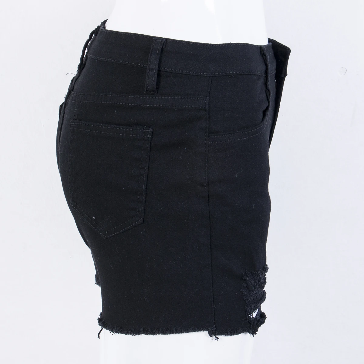 

Zoulv 2021 Vintage Tassel Ripped Skinny High Waist Shorts Punk Sexy Short Jeans Hot Summer New Arrival Women Fashion Shorts