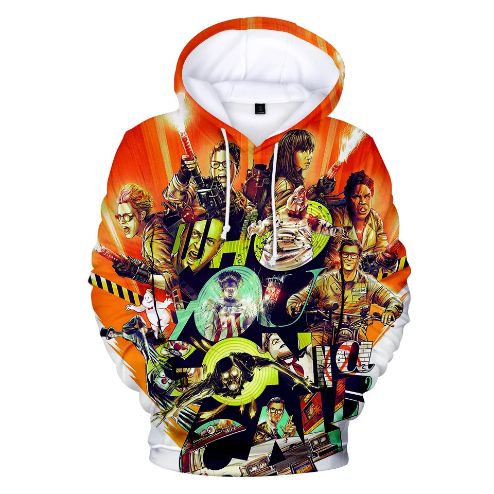 Толстовка с капюшоном Ghostbusters для мужчин и женщин Детская толстовка мальчиков