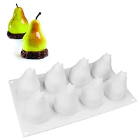 pear shape 3d silicone cake baking mold for mousse truffle brownies pan molds silicone pastry tool cakes