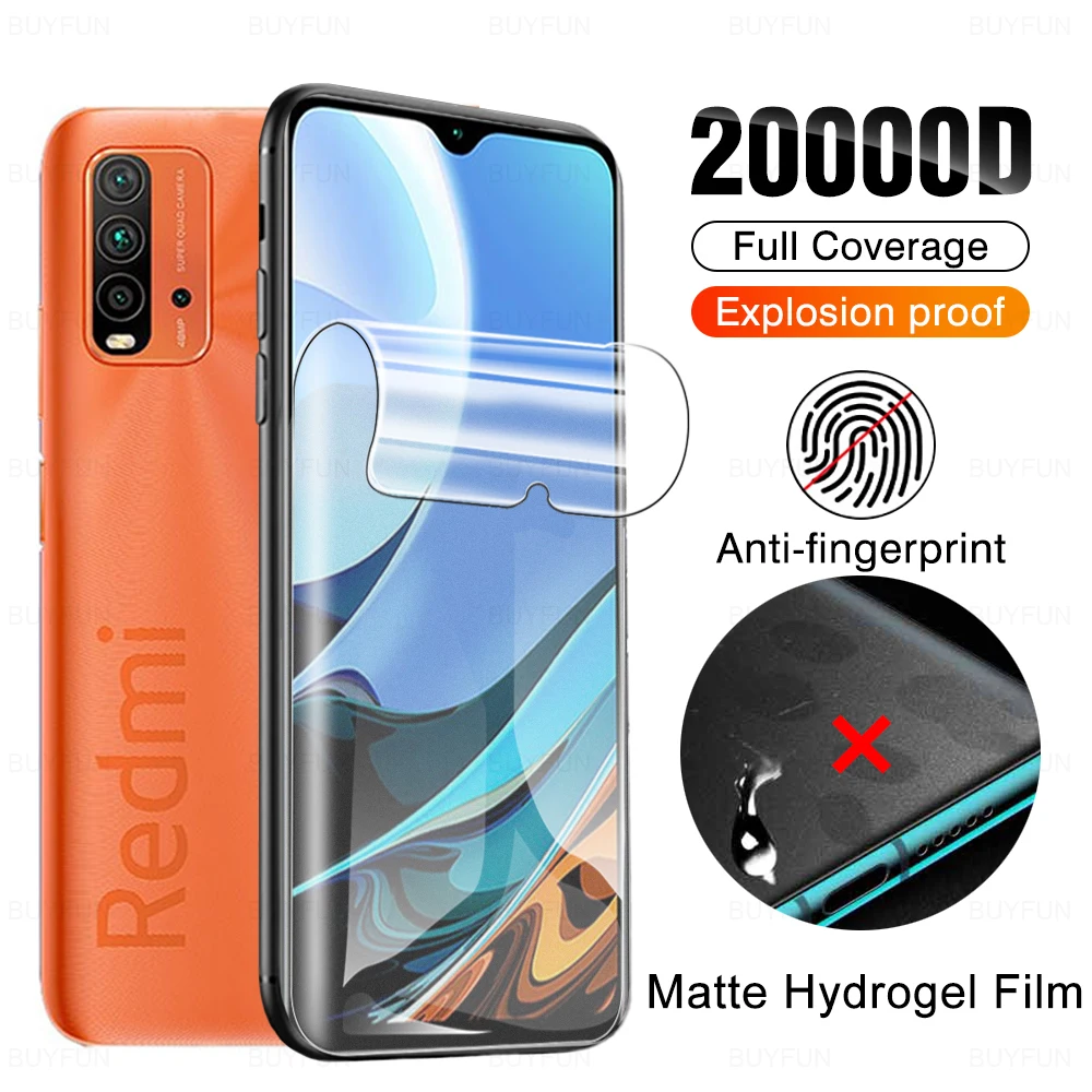 Матовая Гидрогелевая пленка с защитой от отпечатков пальцев для Xiaomi Redmi 9 T 9A 9C Redmi9