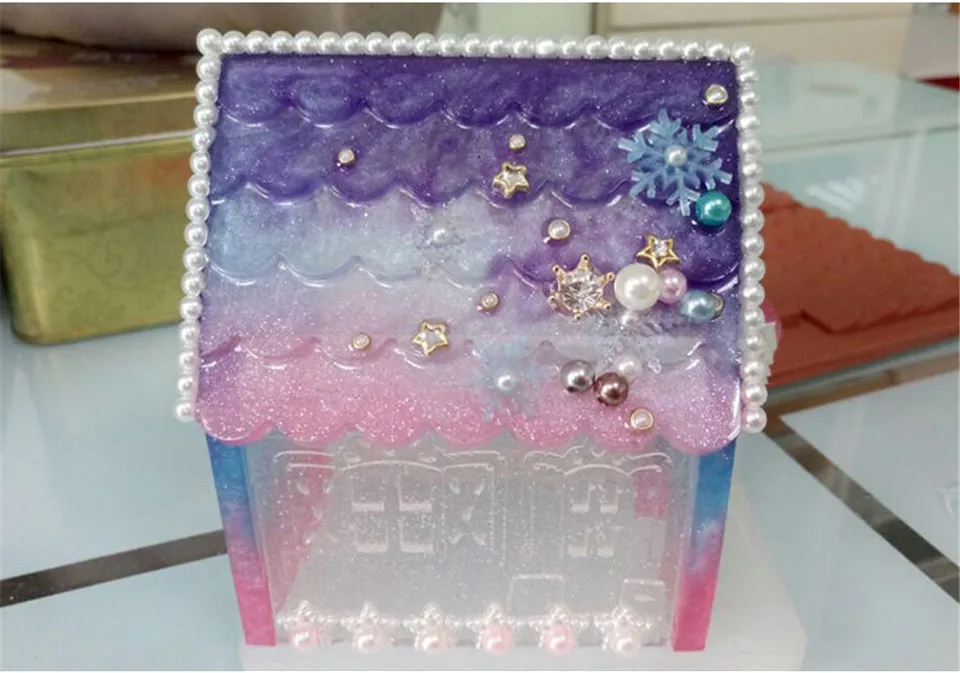 2 шт Новые креативные DIY Силиконовые Формы Рождественский домик, форма для помадки DIY Инструменты для выпечки конфеты печенье Декор шоколадом форма для торта