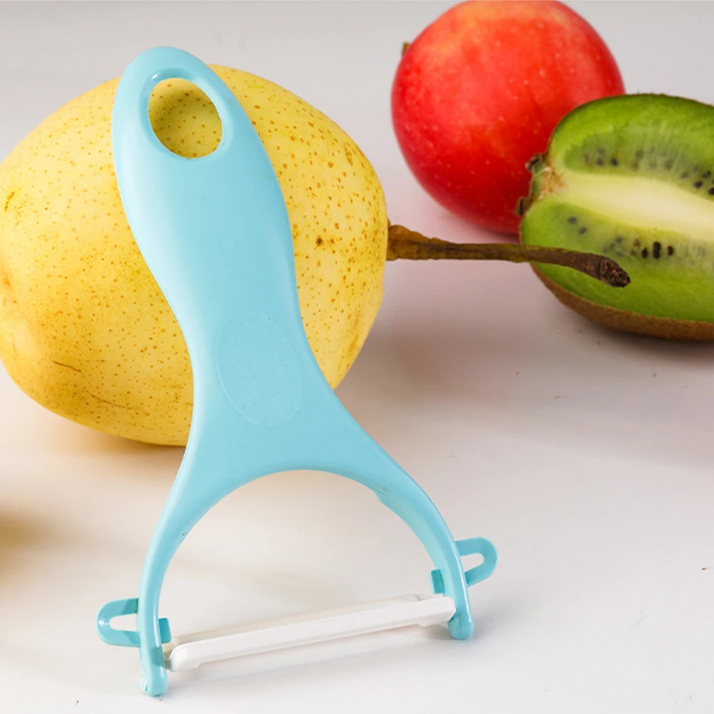 

3 Pieces Candy Color Ceramic Zirconia Chopping Block Knife Set Kitchen Tools Ceramic Knife Peeler Covers for Meat Bread Fruit