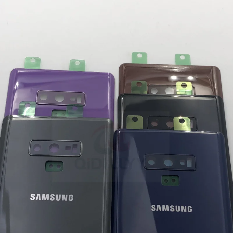 Для SAMSUNG Galaxy Note 9 N960 N960F N9600 Задняя стеклянная крышка для батареи задняя дверь Чехол для корпуса для SAMSUNG Note 9 Задняя стеклянная крышка