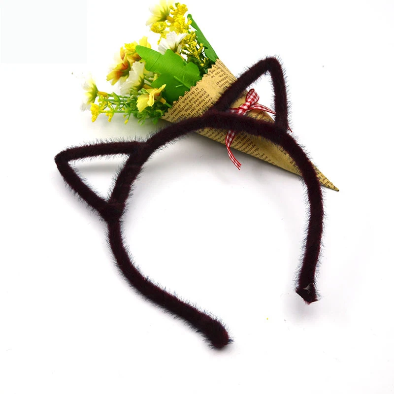 1 шт. Женская повязка на голову с кошачьими ушками аксессуары Сексуальная