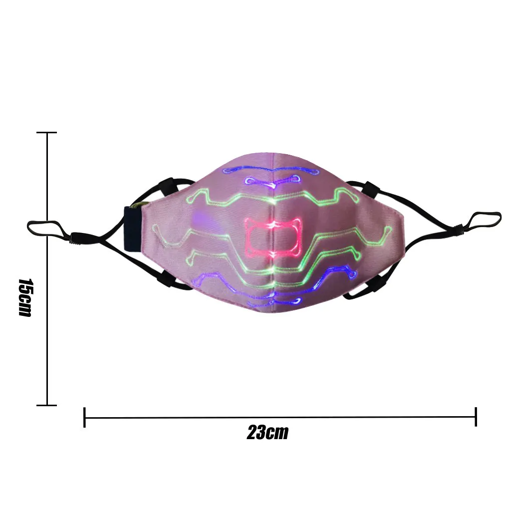 Маска со светодиодный светильник кой для косплея музыки вечеринки маски с