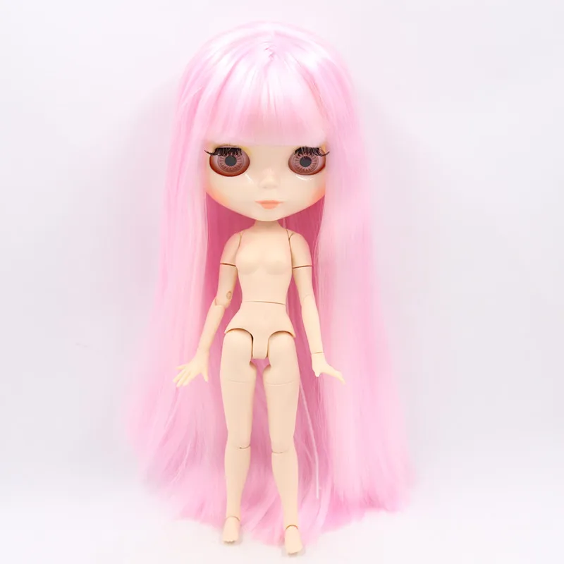 Nude doll ICY Blyth кукла Обнаженная тела 30 см игрушки BJD белое блестящее лицо с дополнительными руками AB и Лицевая панель 1/6 DIY модные куклы подарок для девочки - Цвет: Nude doll