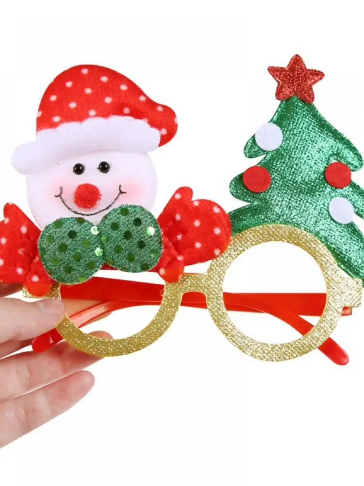 

Christmas Glasses Glitter Party Glasses Frames Christmas Decoration Costume Eyeglasses For Christmas Parties Holiday Favors Phot