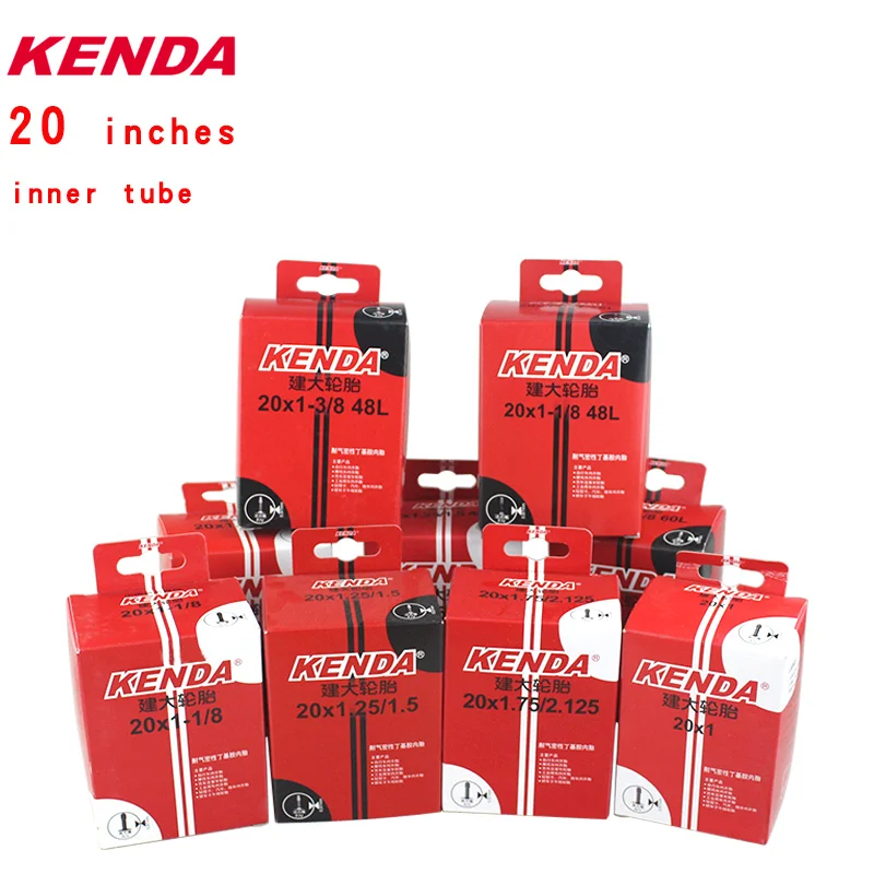 Внутренняя труба велосипеда Kenda 20*1 1 1/8 3/8 Американский клапан французский 20