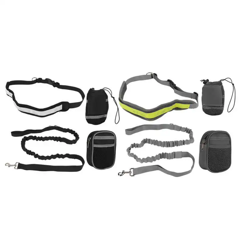 

Поводок для собак, регулируемая поясная сумка для дрессировки, для прогулок, прогулок, бега