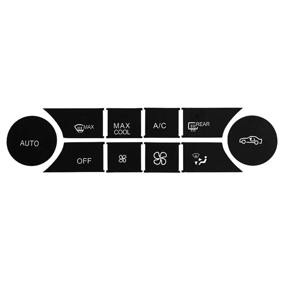 Автомобильная наклейка для внутреннего интерьера A/C кнопка наклейки Кондиционер