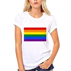 ЛГБТ Женская футболка для геев Футболка Для лесбийских гордостей Радужная Футболка Harajuku Ulzzang забавная футболка 90-х топ с графическим принтом Love Is Love Женская футболка