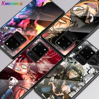 anime black clover for samsung galaxy s20 fe s10e s10 s9 s8 ultra plus lite plus 5g tempered glass cover phone case