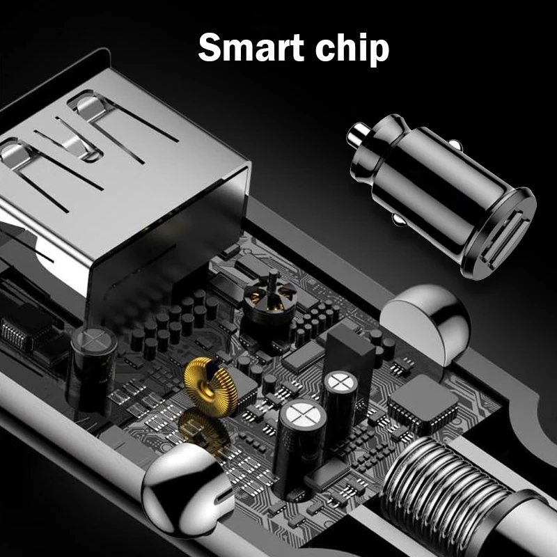Быстрая зарядка мини автомобильное зарядное устройство для мобильного телефона