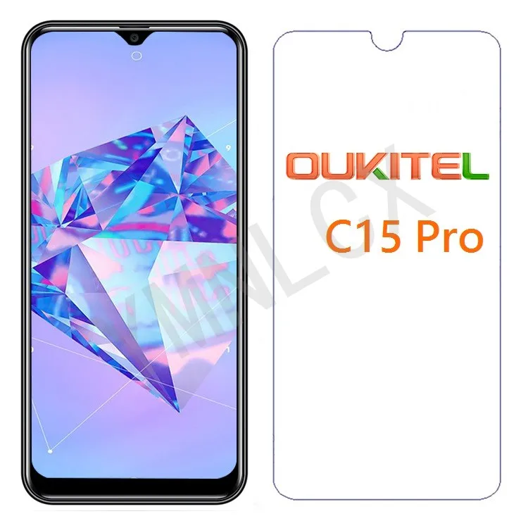Закаленное стекло для Oukitel C15 Pro защита экрана 9H 2.5D Передняя защитная пленка