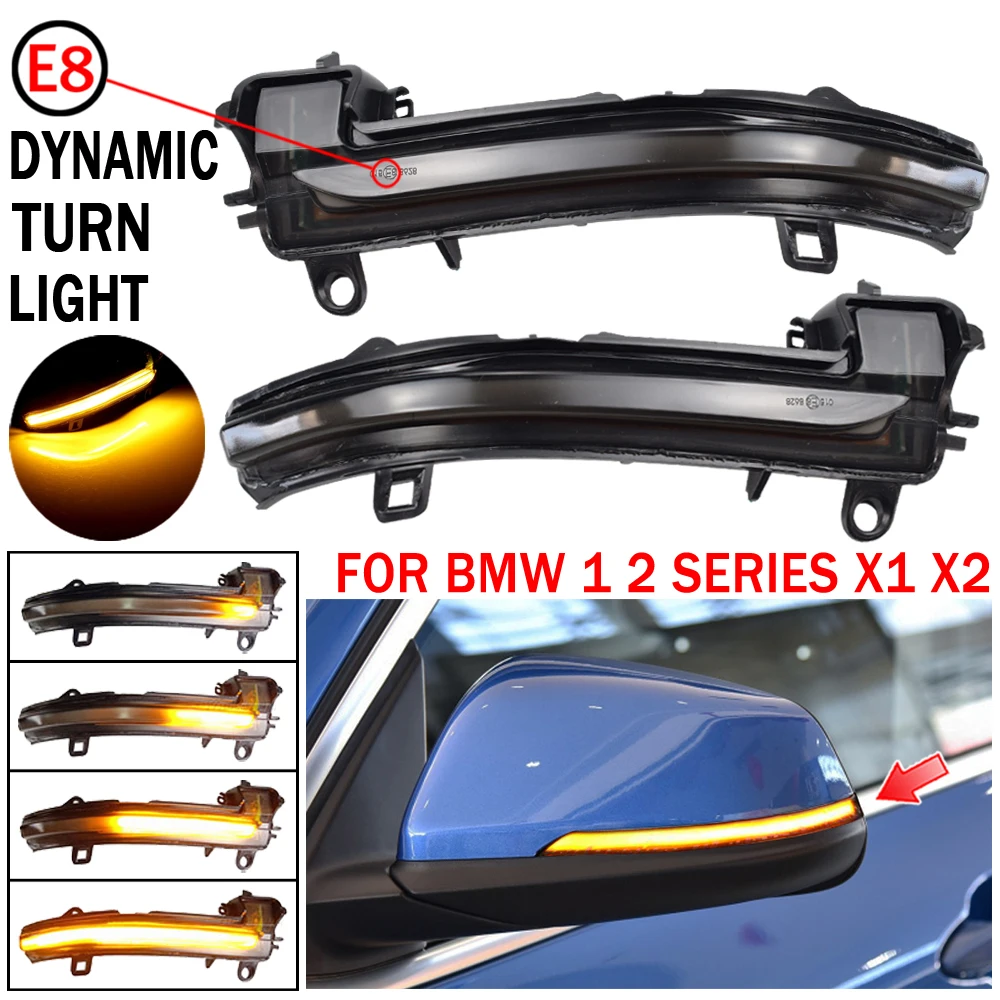

2pcs Dynamic Blinker For BMW 2 Series Gran Tourer F46 2014 UP LED Turn Signal Light Side Mirror Indicator
