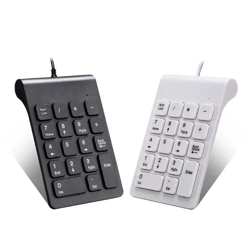 

Mini Digital 18-key Numeric Keypad Numpad Number Pad Keyboard for Accounting Teller Laptop Tablets HCCY