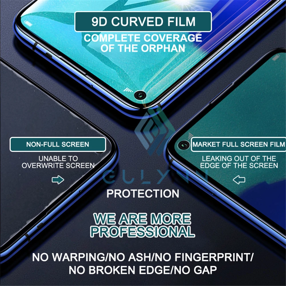 Новинка 101D мягкая защитная пленка для экрана Huawei Honor 9X 20 настоящая Гидрогелевая P30
