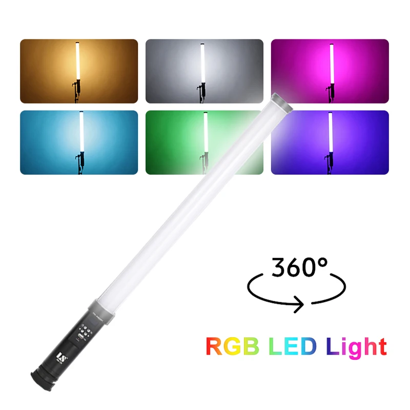 LS T2RGB ручной лед на палочке светодиодный видео свет RGB красочный профессиональный