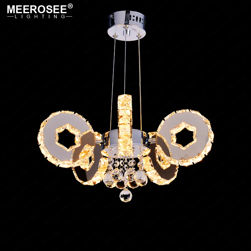Хит продаж светодиодная хрустальная люстра светильник современная кольцевая