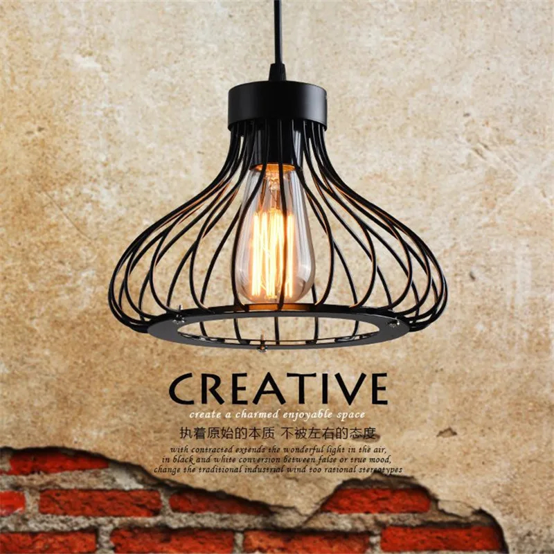 Люстра В индустриальном стиле с железной клеткой индивидуальная креативная