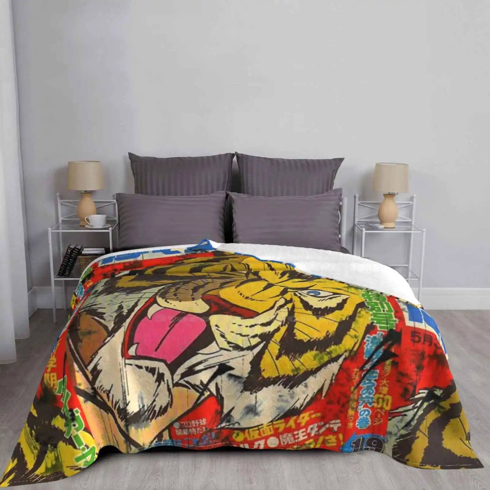 Тигровая маска по низкой цене новый принт новинка модное мягкое теплое одеяло