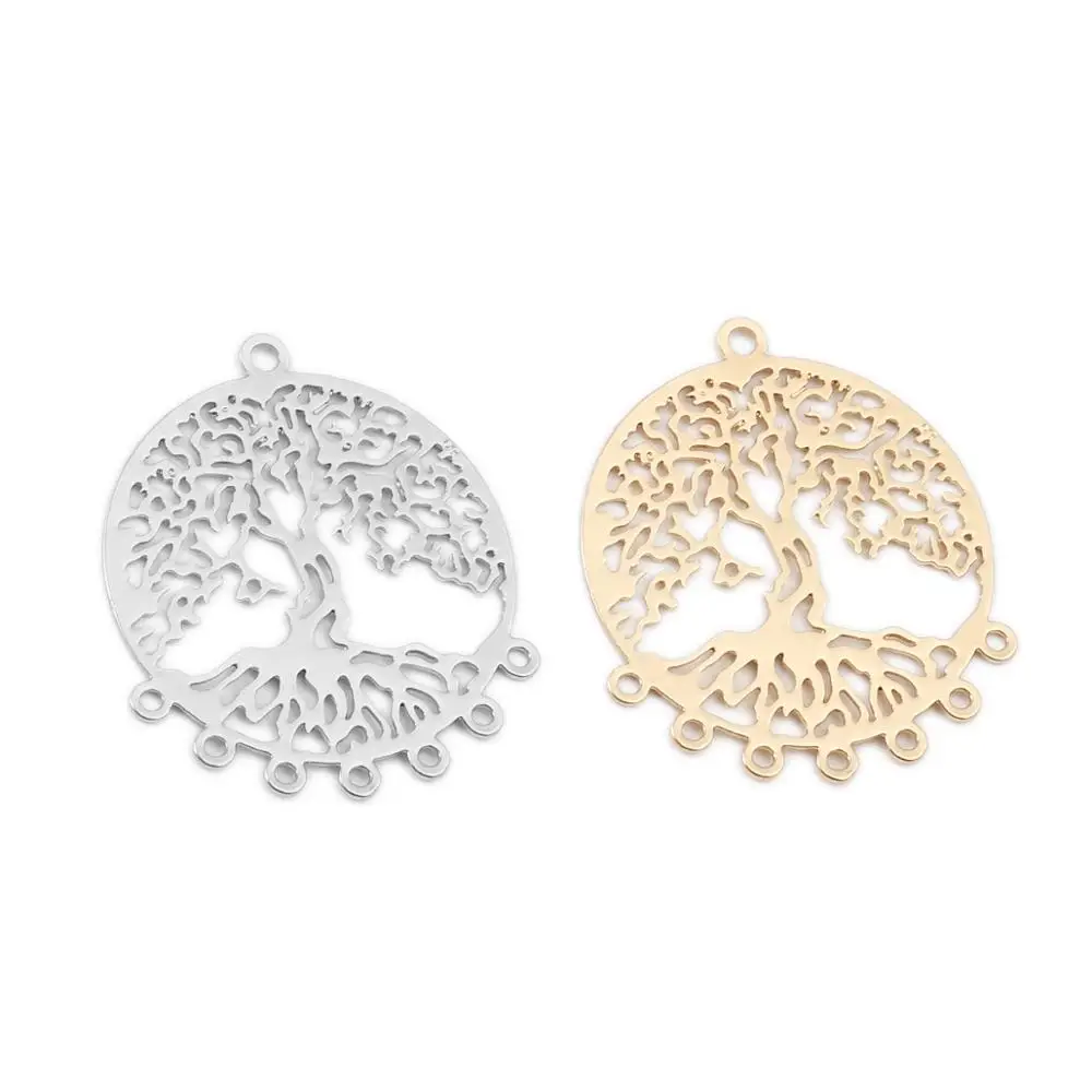 DoreenBeads модные медные филигранные разъемы для штамповки круглые KC Золото Серебро