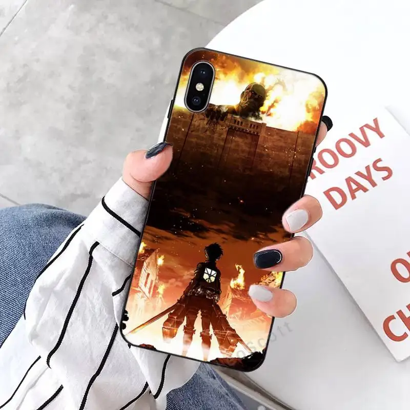 

Anime Japanese attack on Titan Phone Case for iPhone 11 12 mini pro XS MAX 8 7 6 6S Plus X 5S SE 2020 XR