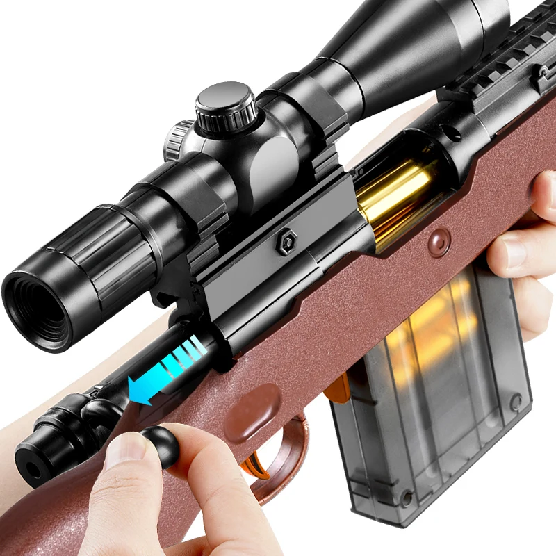 Искусственная снайперская винтовка 98k EVA рандомный пневматический дробовик для