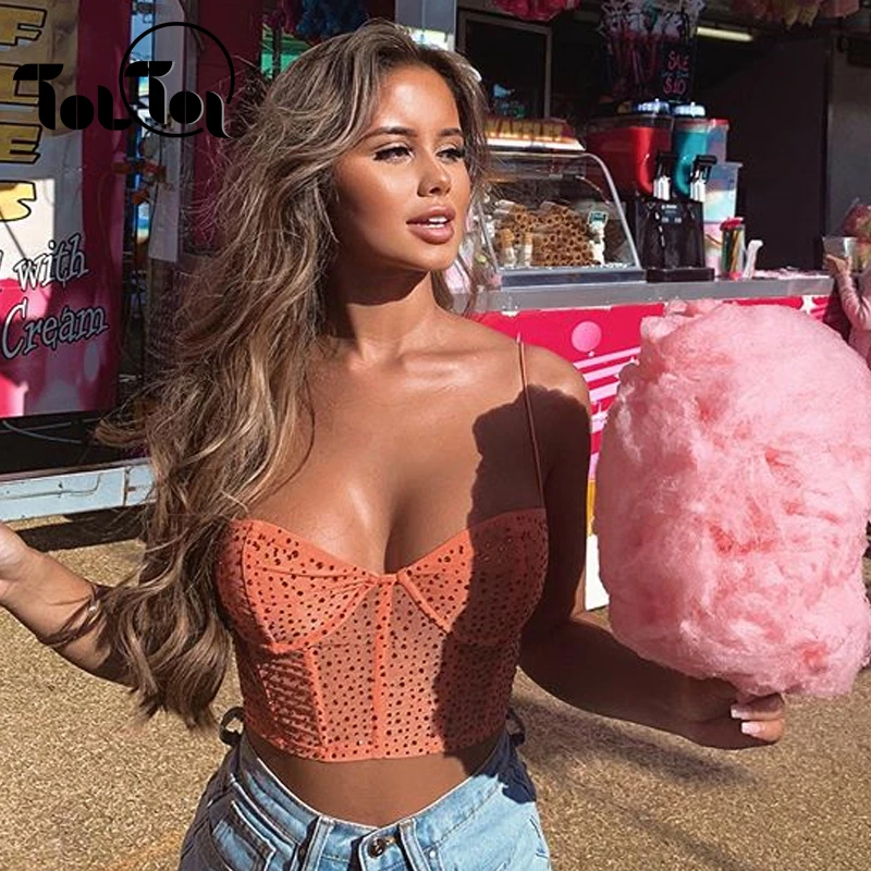 Открытый Топ жилет тонкий универсальный горячий бурение топ лоскутное без