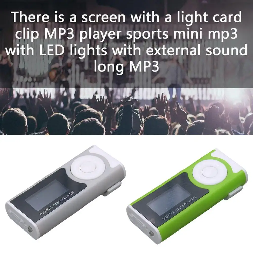 Зажим для подсветки карты с экраном цифровой Mp3 зажим воспроизведения музыки