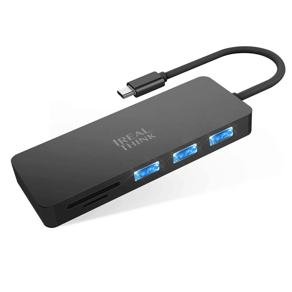 Концентратор IREALTHINK USB Type C для Macbook Huawei Pro аксессуары концентратор разветвитель 3 0
