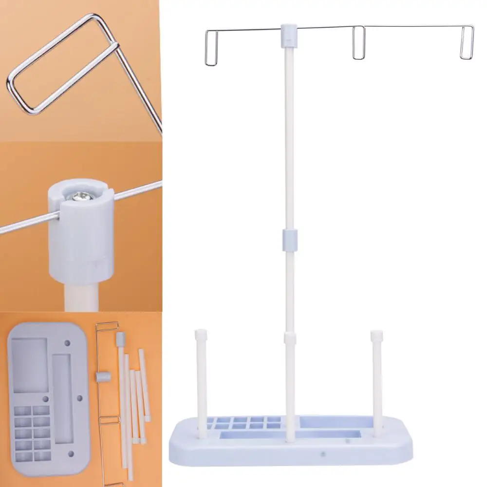 

Держатель для ниток для вышивания, 3 шпули, подставка для шитья, квилтинга, для домашней швейной машины, принадлежности для рукоделия, органа...