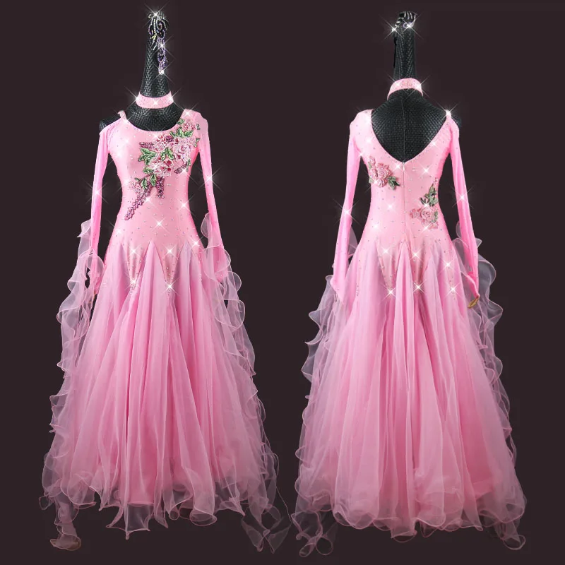 

Новая юбка для бальных танцев, костюм для соревнований, большая юбка, индивидуальная Настройка