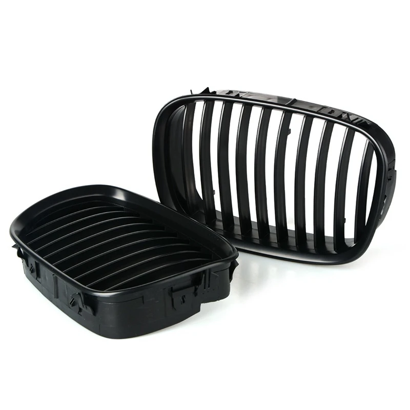 Матовая Черная передняя решетка решетки для почек замена BMW 5 серии E39 518 520 523 525 528