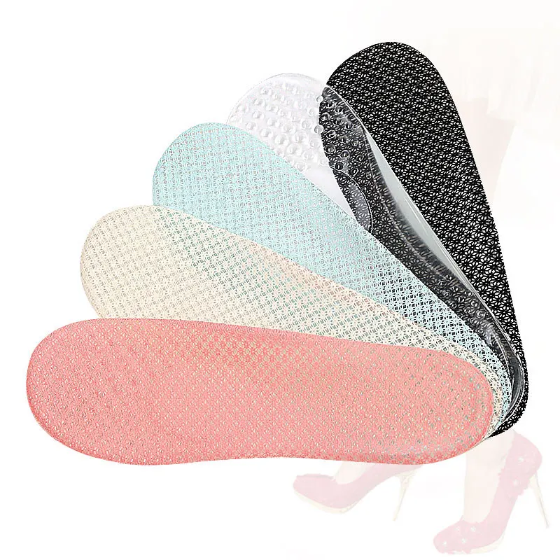 

1Pair Non-Slip Silica 3/4 Length Invisible High-heeled Shoes Inserts Insoles Pad Massage Damping Half Pad for Women Foot Care