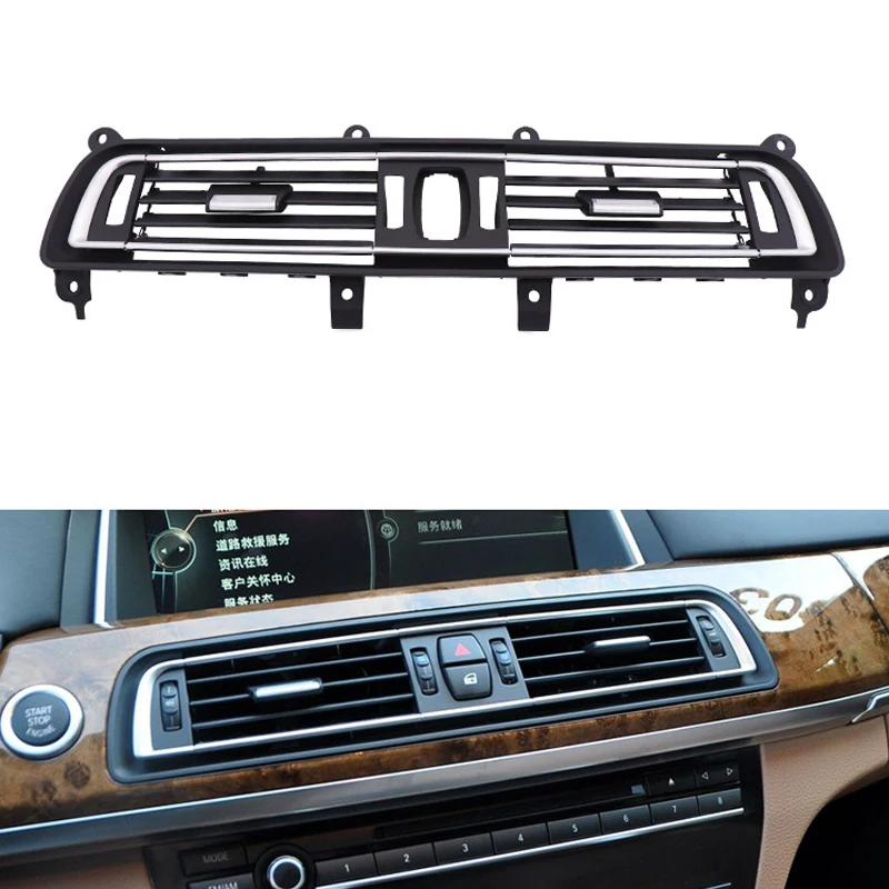 

ABS Front Central Air Vent Grille Outlet Panel for BMW 7 Series F01 F02 730 735 740 2008 2009 2010 2011 2012 2013 2014 2015