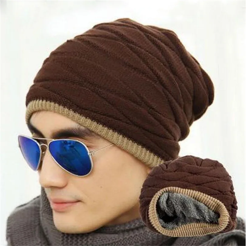 Шапка бини LJCUIYAO для мужчин и женщин теплая шапка двойные вельветовые кепки